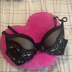 Victoria's Secret Black Lace Mesh Bra